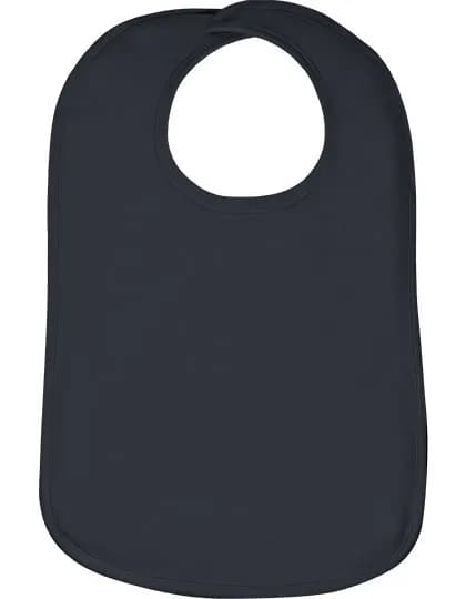 Organic Baby Bib Olli 01 - Charcoal Grey