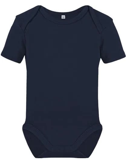 Organic Baby Bodysuit Short Sleeve Bailey 01 - Navy