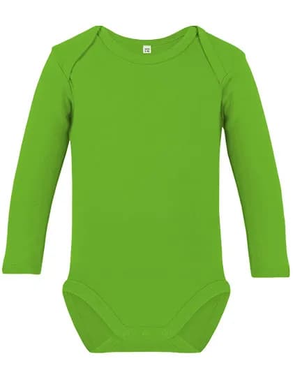 Organic Baby Bodysuit Long Sleeve Bailey 02 - Apple Green