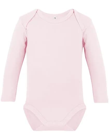 Organic Baby Bodysuit Long Sleeve Bailey 02 - Powder Pink