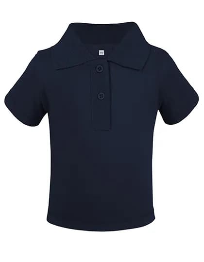 Organic Baby Polo Short Sleeve Teddy 01 - Navy