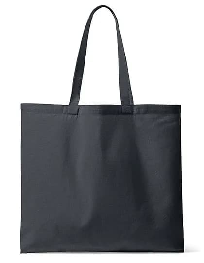 Organic Canvas Carrier Bag Medium Long Handle London 02 - Dark Grey