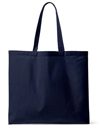 Organic Canvas Carrier Bag Medium Long Handle London 02 - Navy