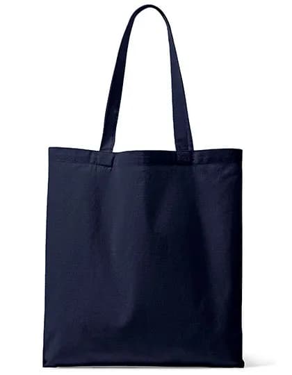 Organic Canvas Carrier Bag Long Handle London 01 - Navy