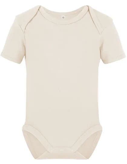 Organic Baby Bodysuit Short Sleeve Rebel 01 - Natural