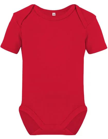 Organic Baby Bodysuit Short Sleeve Rebel 01 - Red
