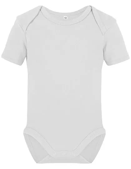 Organic Baby Bodysuit Short Sleeve Rebel 01 - White