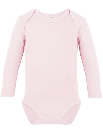Organic Baby Bodysuit Long Sleeve Rebel 02 - Powder Pink