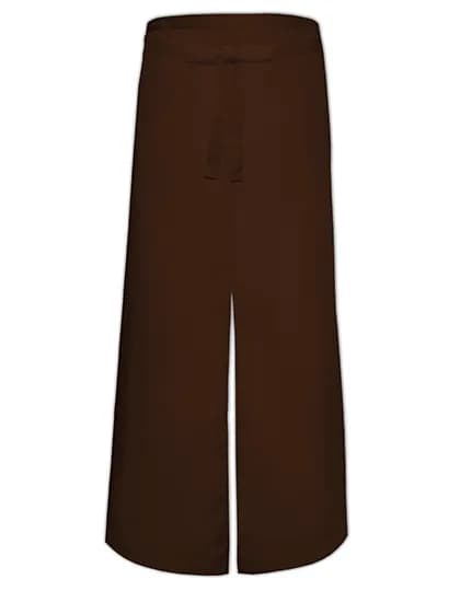 Bistro Apron With Split - Brown