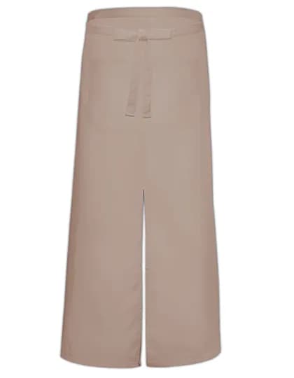 Bistro Apron With Split And Front Pocket - Khaki