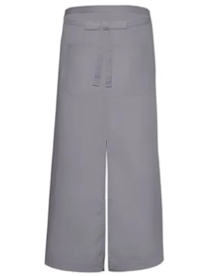 Bistro Apron With Split And Front Pocket - Mouse Grey