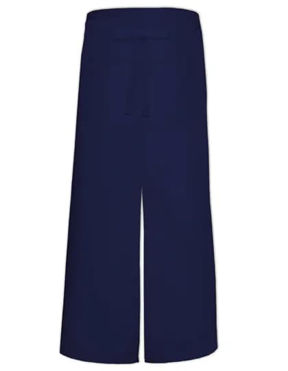 Bistro Apron With Split And Front Pocket - Navy