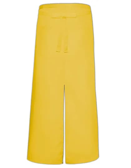 Bistro Apron With Split And Front Pocket - Yellow