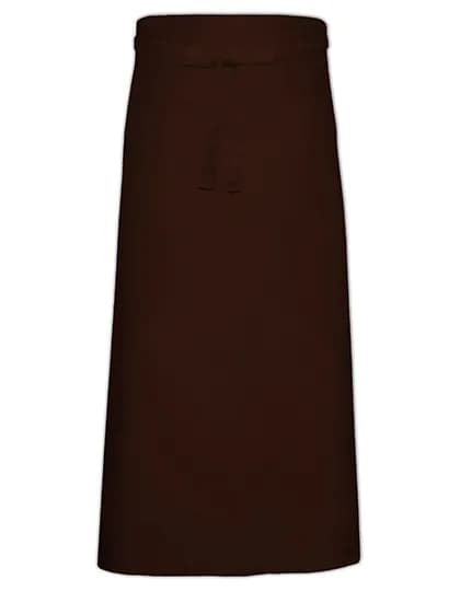 Bistro Apron With Front Pocket - Brown