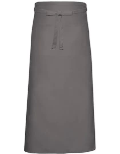 Bistro Apron With Front Pocket - Dark Grey (ca. Pantone 431)