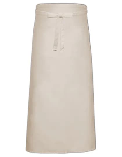 Bistro Apron With Front Pocket - Natural (ca. Pantone 7499)