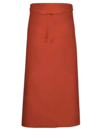 Bistro Apron With Front Pocket - Terracotta (ca. Pantone 4840)