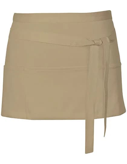 Cocktail Apron - Khaki (ca. Pantone 7503)