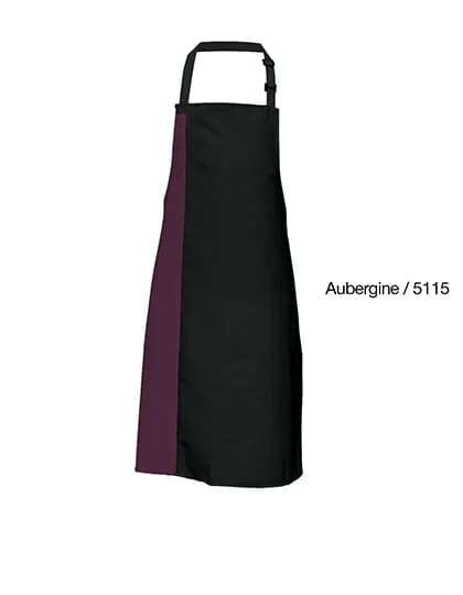 Duo Apron - Black/Aubergine (ca. Pantone 5115)