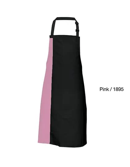Duo Apron - Black/Pink (ca. Pantone 1895)