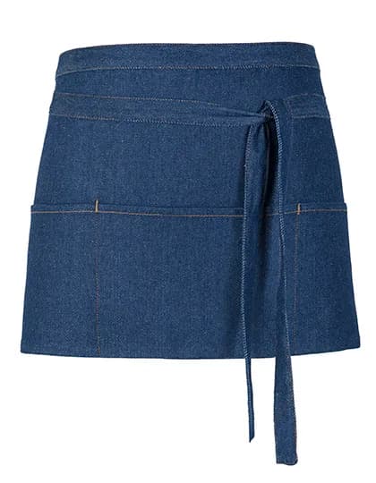 Jeans Cocktail Apron - Denim Blue