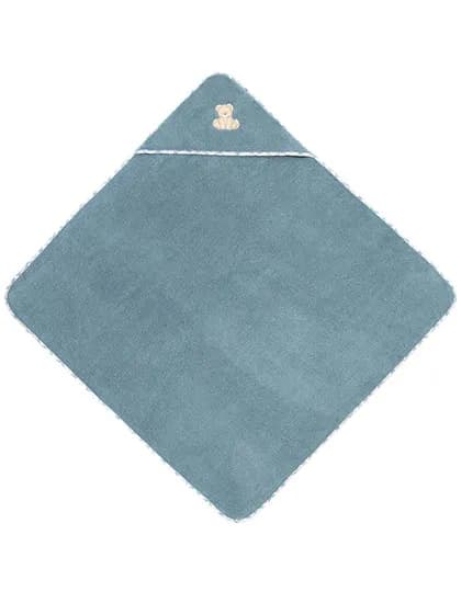 Teddy XXL-Kapuzentuch - Dusty Blue