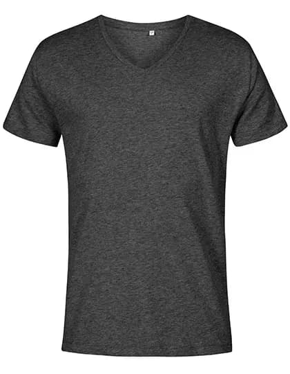 Men´s V-Neck T-Shirt - Heather Black