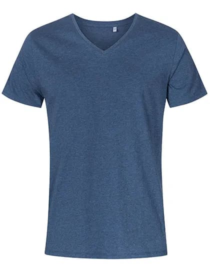 Men´s V-Neck T-Shirt - Heather Navy