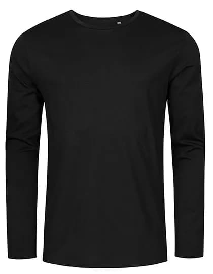 Men´s Roundneck T-Shirt Long Sleeve - Black