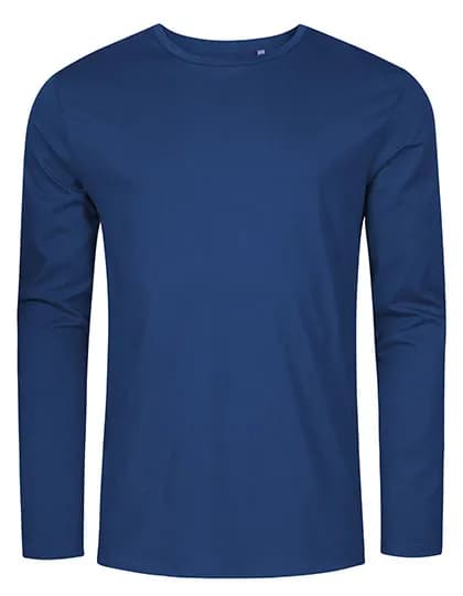 Men´s Roundneck T-Shirt Long Sleeve - French Navy