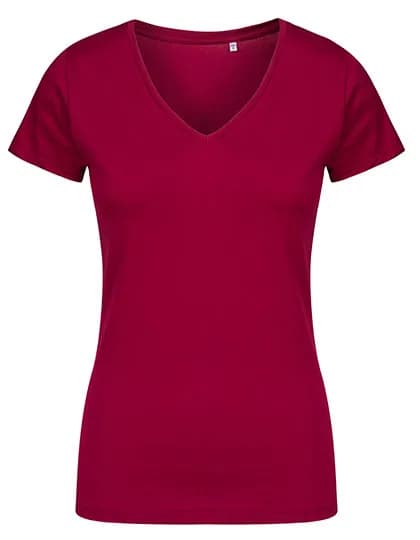 Women´s V-Neck T-Shirt - Berry