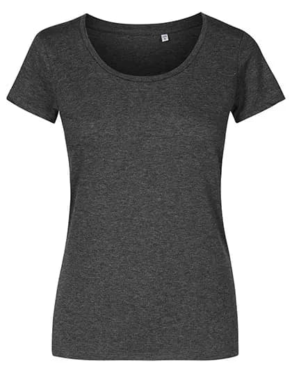 Women´s Deep Scoop T-Shirt - Heather Black