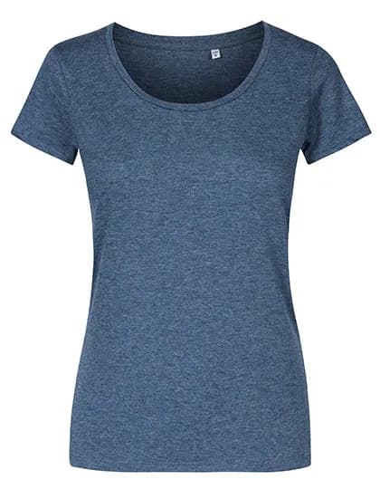 Women´s Deep Scoop T-Shirt - Heather Navy