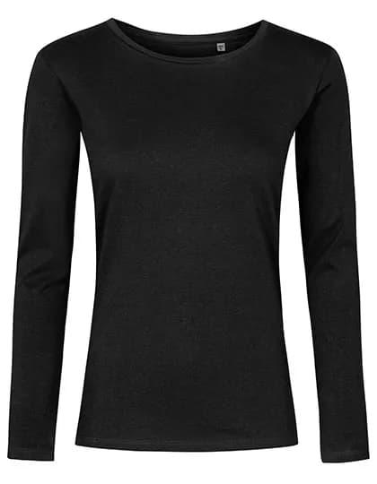 Women´s Roundneck T-Shirt Long Sleeve - Black