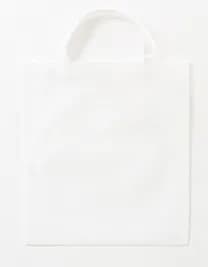PP Shopper Bag Short Handles - White