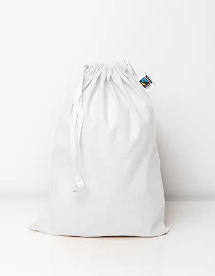 Small Fairtrade Cotton Stuff Bag - White