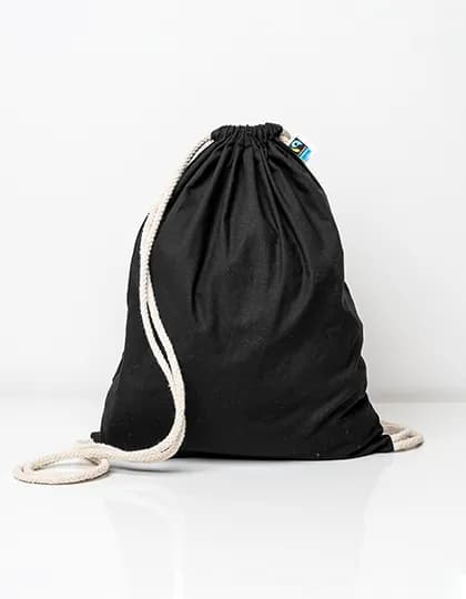 Fairtrade Cotton Gymbag - Black