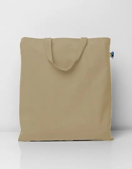 Fairtrade Cotton Bag Short Handles - Natural