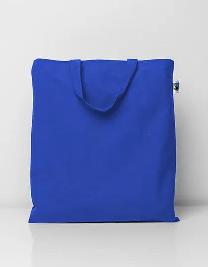 Fairtrade Cotton Bag Short Handles - Royal (ca. Pantone 287C)