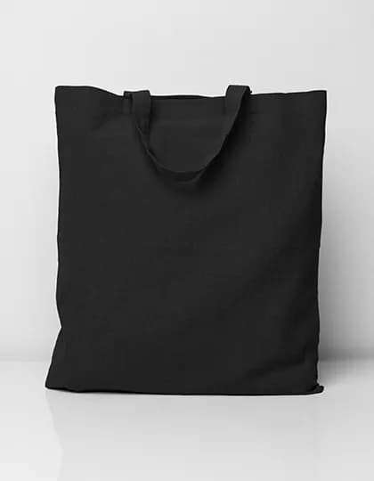 Recycled Cotton Bag Short Handles - Black