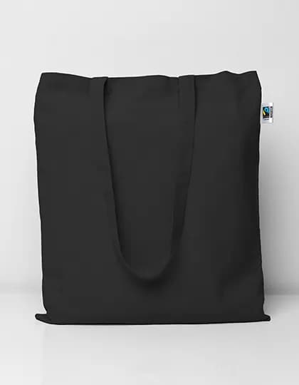 Fairtrade Cotton Bag Long Handles - Black
