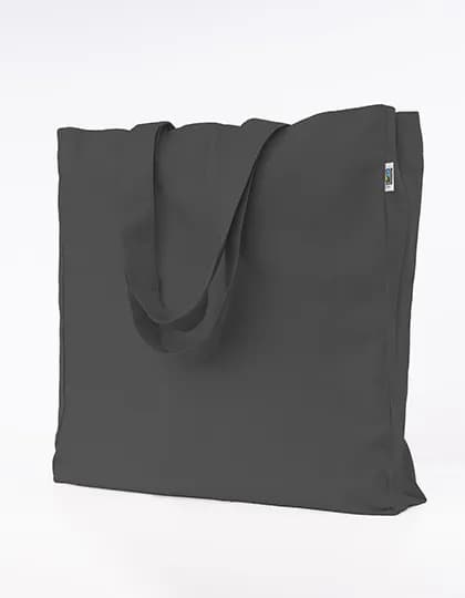 Fairtrade Cotton Oversized Bag - Graphite Grey (ca. Pantone 447C)