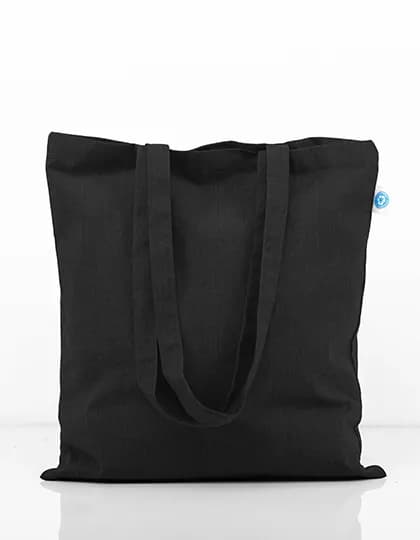 Recycled Cotton Bag Long Handles - Black