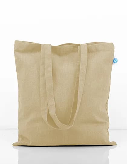 Recycled Cotton Bag Long Handles - Natural
