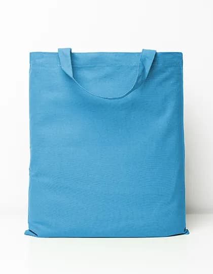 Cotton Bag Short Handles - Light Blue (ca. Pantone 2995C)