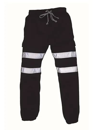 Hi-Vis Jogging Bottoms - Black