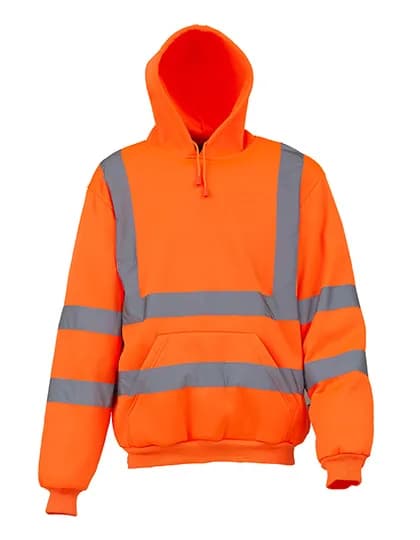 Hi-Vis Pull-Over Hoodie - Hi-Vis Orange