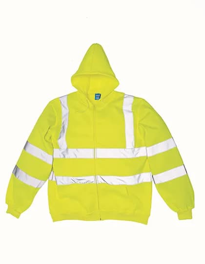 Hi-Vis Zip Hoodie - Hi-Vis Yellow