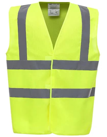 Hi-Vis 2 Bands & Braces Waistcoat - Hi-Vis Yellow