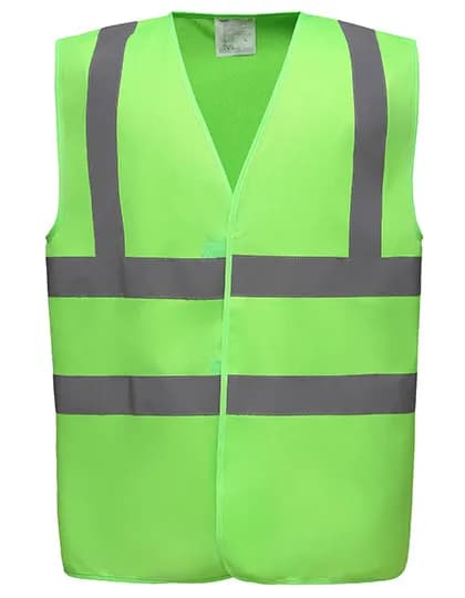 Hi-Vis 2 Bands & Braces Waistcoat - Lime